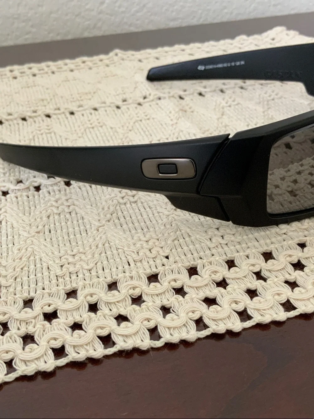 Oakley Matte Black Polarized Wrap Sunglasses